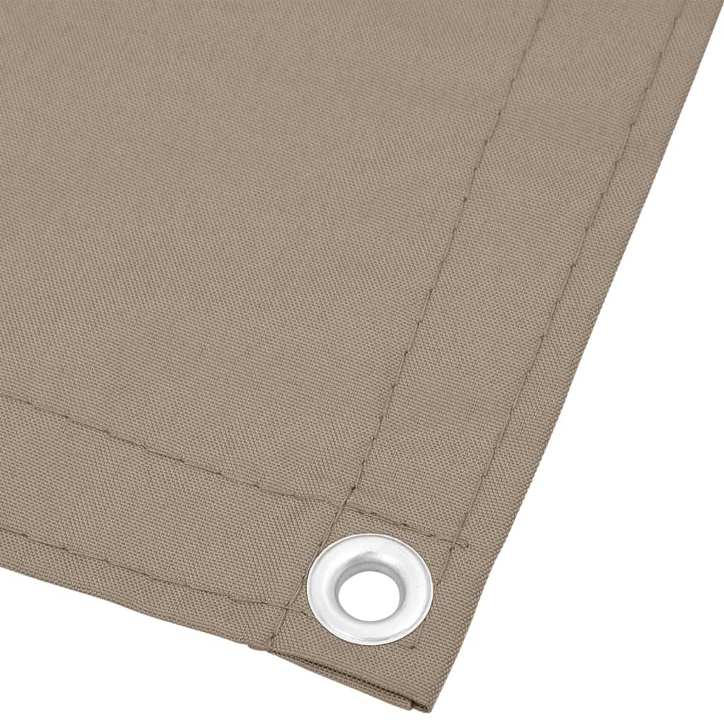 VidaXL Balkonscherm 120x800 cm 100% oxford polyester taupe