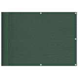 Vidaxl balkonscherm 75x1000 cm 100% oxford polyester donkergroen