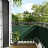 Vidaxl balkonscherm 75x1000 cm 100% oxford polyester donkergroen