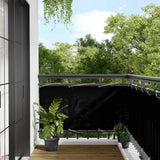 Écran de balcon Vidaxl 75x700 cm 100% Oxford Polyester Black