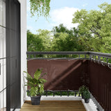 Vidaxl Balcony ekran 75x700 cm 100% Oxford poliester brązowy