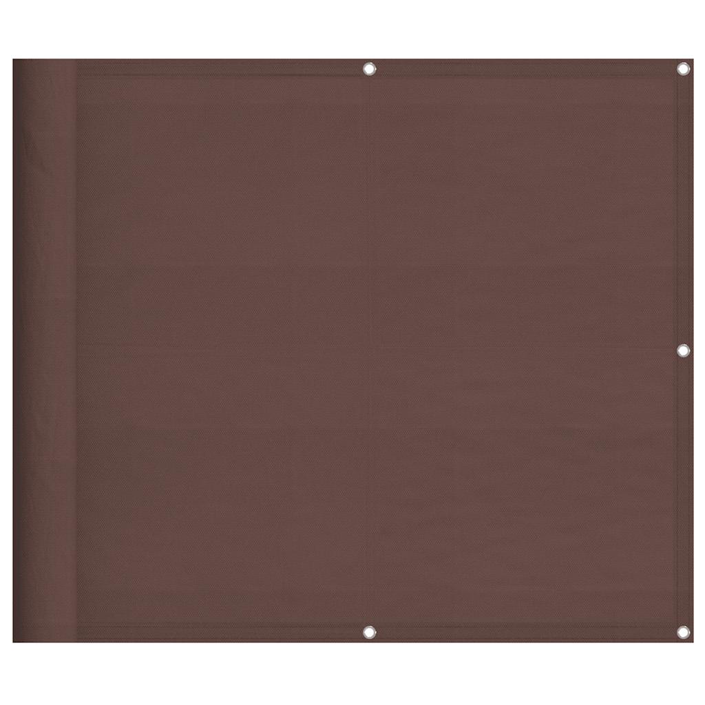 Vidaxl balkonscherm 90x800 cm 100% oxford polyester bruin