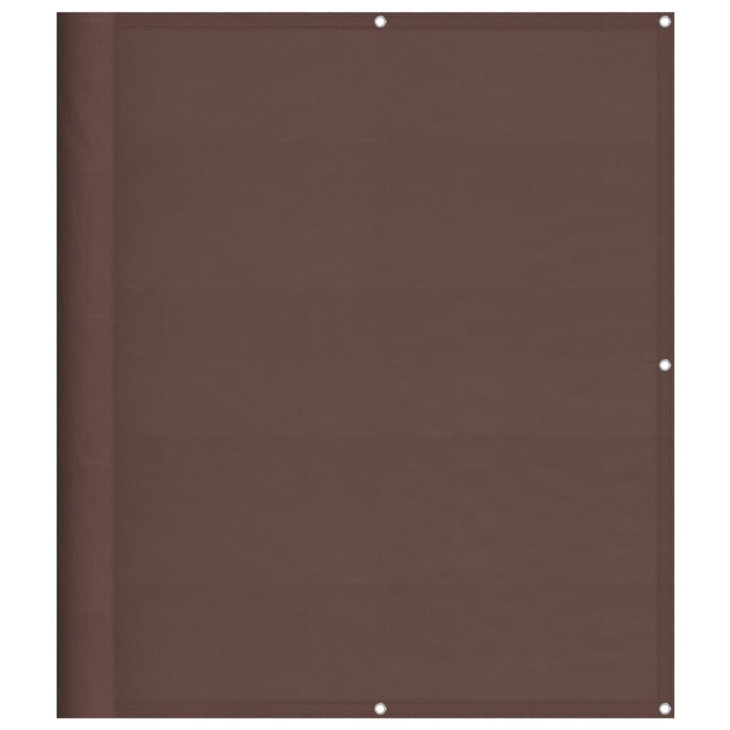 Pantalla de balcón Vidaxl 120x800 cm 100% Oxford Polyester Brown