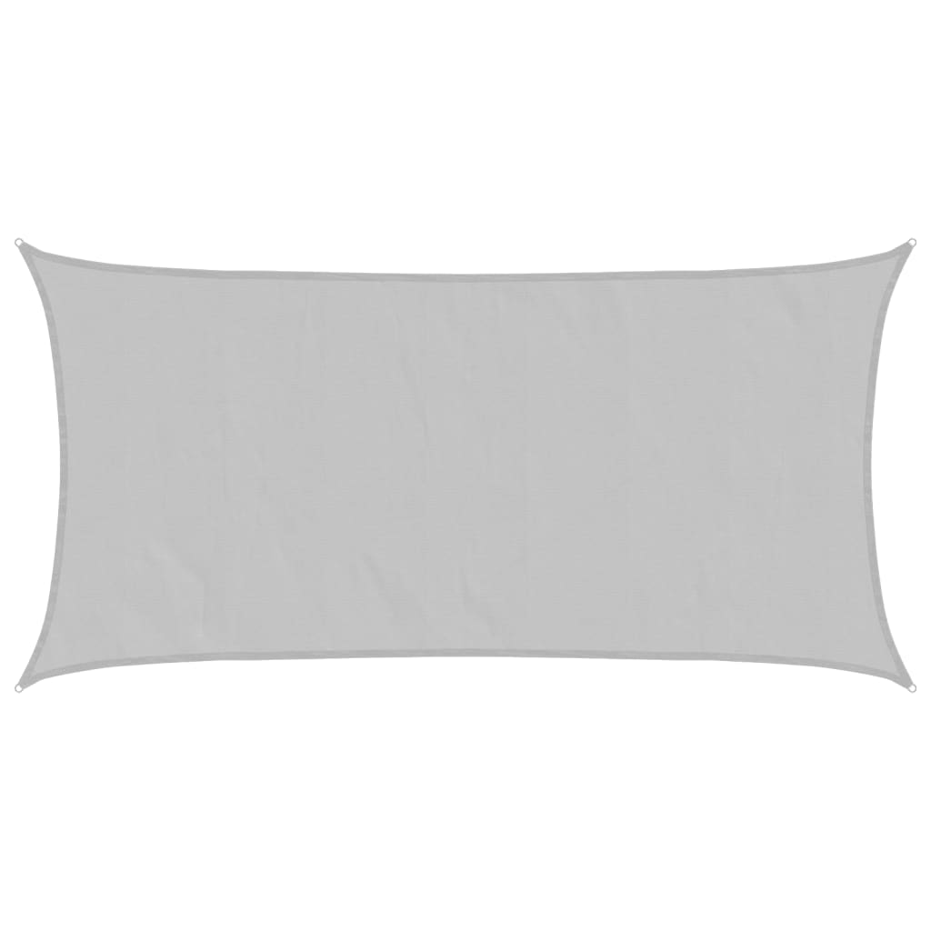 Vidaxl Sonnensegel 4x2 m 100 % Polyester Oxford hellgrau