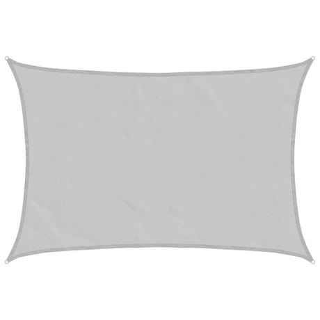 Vidaxl Sonnensegel 4x3 m 100 % Polyester Oxford hellgrau