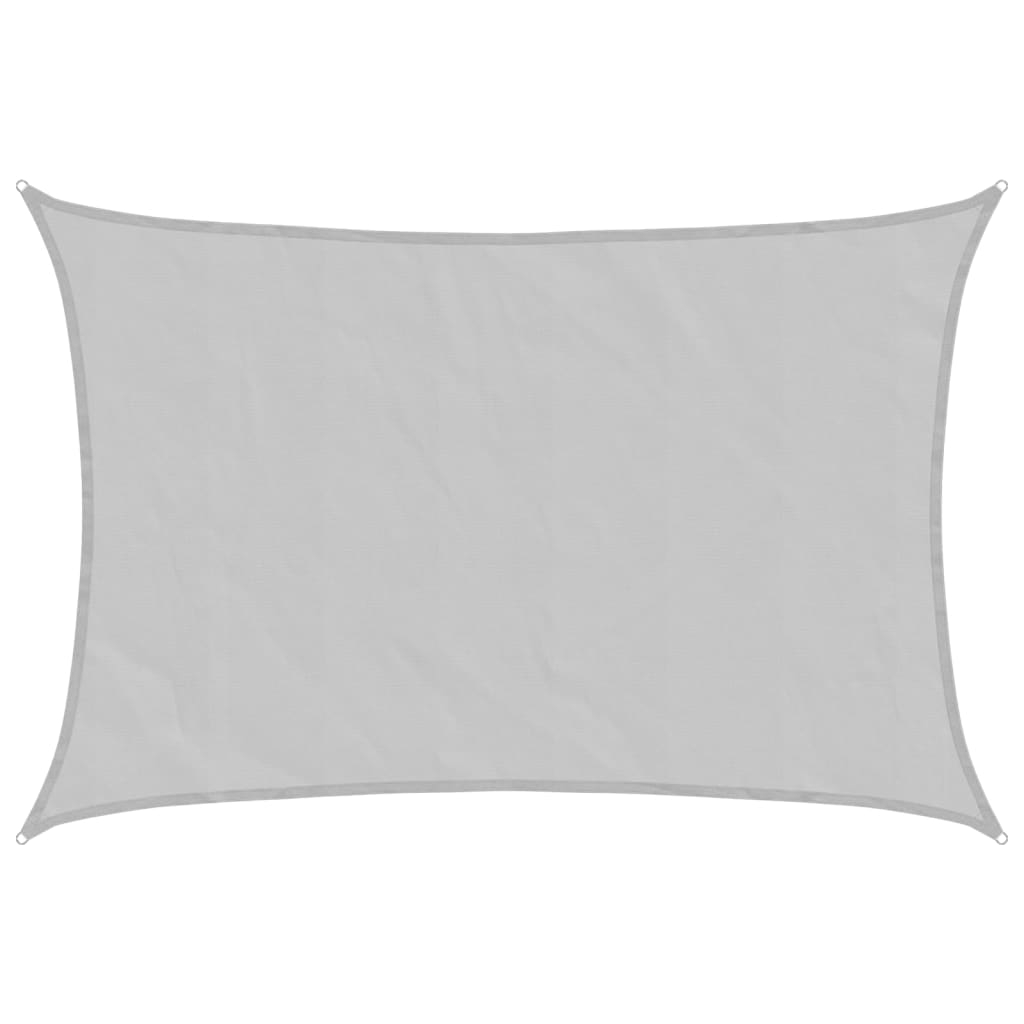 Vidaxx Sonnensegel 4,5x3 m 100 % Polyester Oxford hellgrau