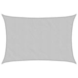 Vidaxl Sonnensegel 5x4 m 100 % Polyester Oxford hellgrau
