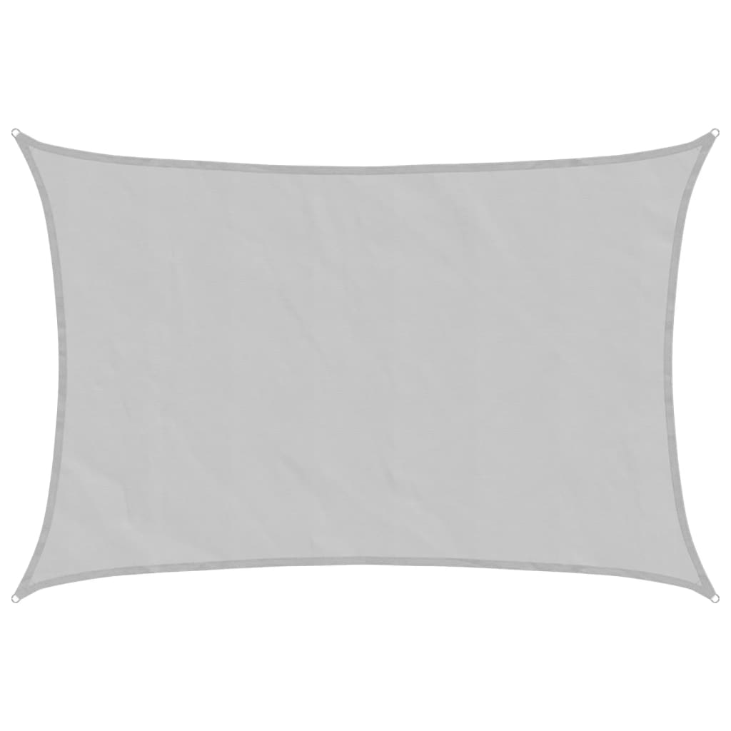 Vidaxl Sonnensegel 6x5 m 100 % Polyester Oxford hellgrau