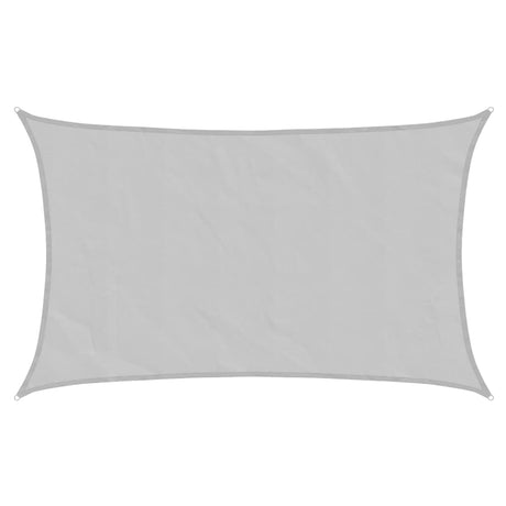 VidaXL Sonnensegel 8x5 m 100 % Polyester Oxford hellgrau