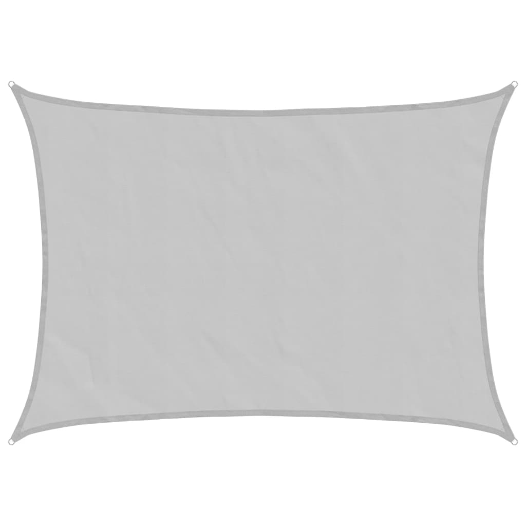 Vidaxl Sonnensegel 8x6 m 100 % Polyester Oxford hellgrau