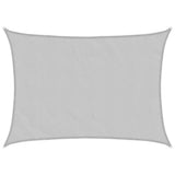 Vidaxl Sonnensegel 8x6 m 100 % Polyester Oxford hellgrau