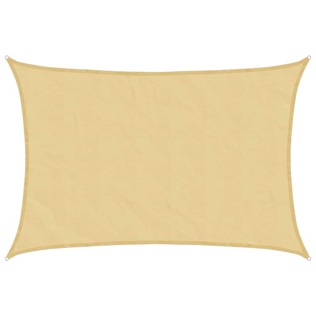 Vidaxl Sonnensegel 5x3 m 100 % Polyester Oxford sandfarben