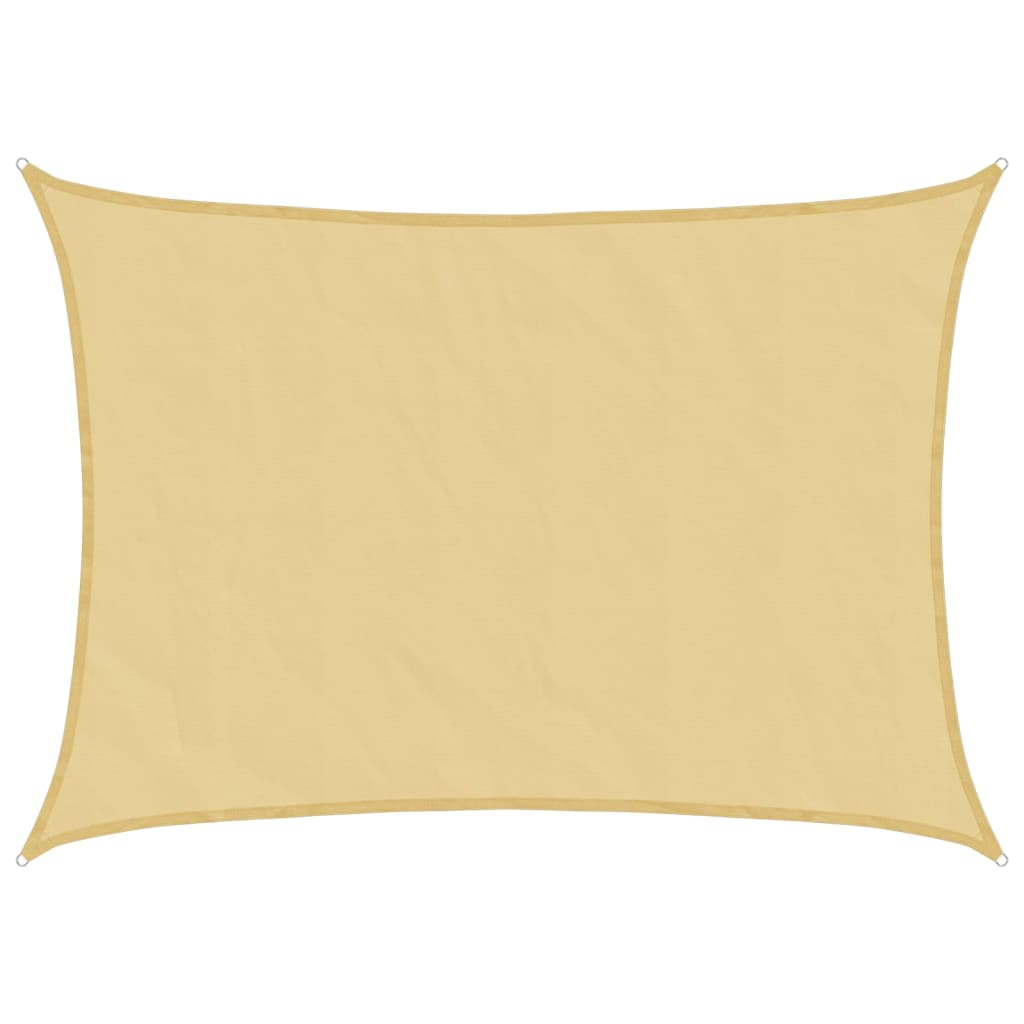Vidaxl Sonnensegel 7x5 m 100 % Polyester Oxford sandfarben
