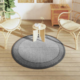 VidaXL outside rug arakil Ø120 cm pp gray