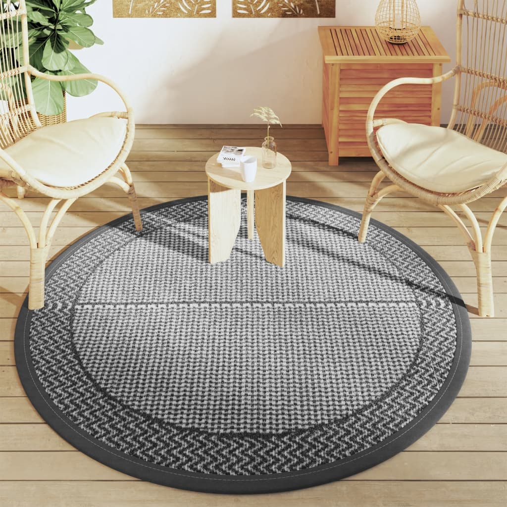 Vidaxl outside rug arakil Ø160 cm polypropene gray