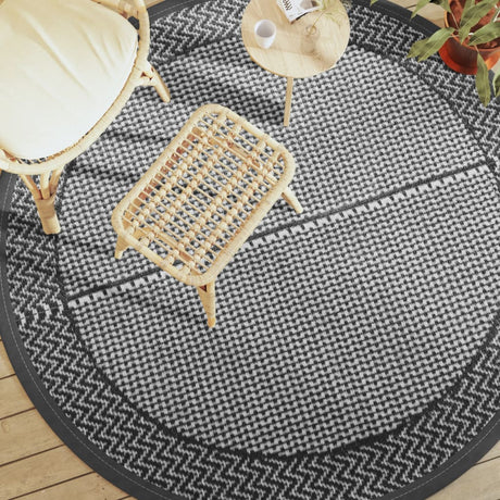 Vidaxx Outdoor-Teppich Arakil ø 200 cm Polypropylen grau
