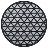 VidaXL outside rug arakil Ø120 cm polypropene black