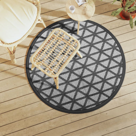 Vidaxx Outdoor-Teppich Arakil ø120 cm Polypropylen schwarz
