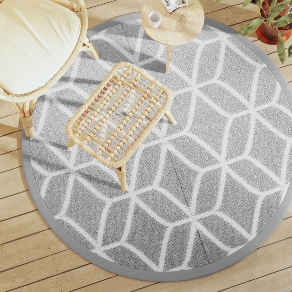 Vidaxx Outdoor-Teppich Arakil ø160 cm Polypropylen grau