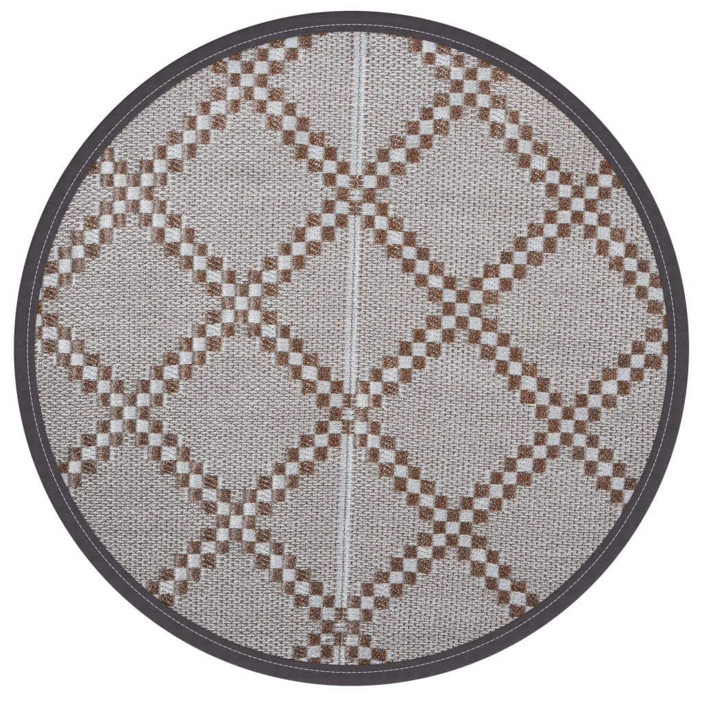 Vidaxx Outdoor-Teppich Arakil ø160 cm Polypropylen braun