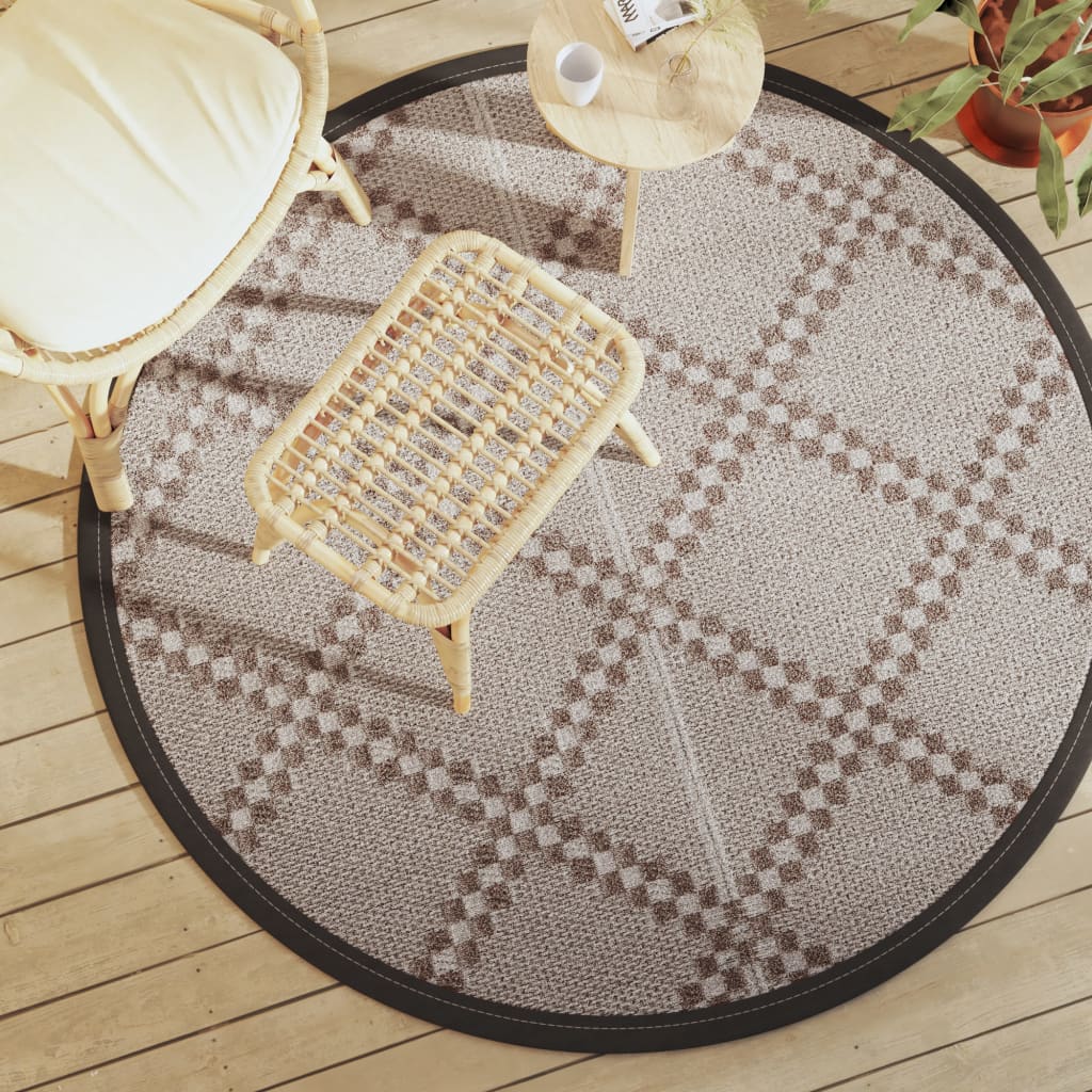 Vidaxx Outdoor-Teppich Arakil ø160 cm Polypropylen braun