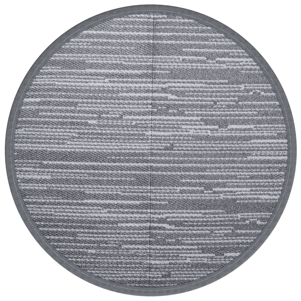 Vidaxl outside rug arakil Ø120 cm polypropene gray