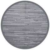 Vidaxl fuera de la alfombra Arakil Ø120 cm Polypropene Gray