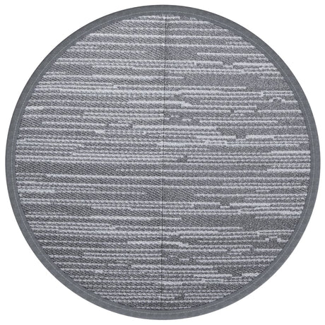 VidaXL Outdoor-Teppich Ø 200 cm Polypropylen grau