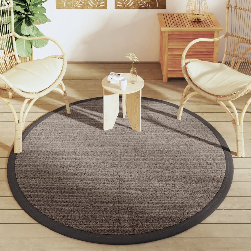 VidaXL outside rug arakil Ø160 cm polypropene brown