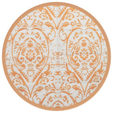 Vidaxx Outdoor-Teppich Arakil ø160 cm Polypropylen orange und weiß