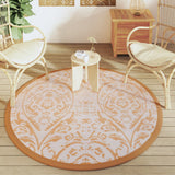 Vidaxx Outdoor-Teppich Arakil ø160 cm Polypropylen orange und weiß