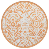 Vidaxx Outdoor-Teppich Arakil ø200 cm Polypropylen orange und weiß