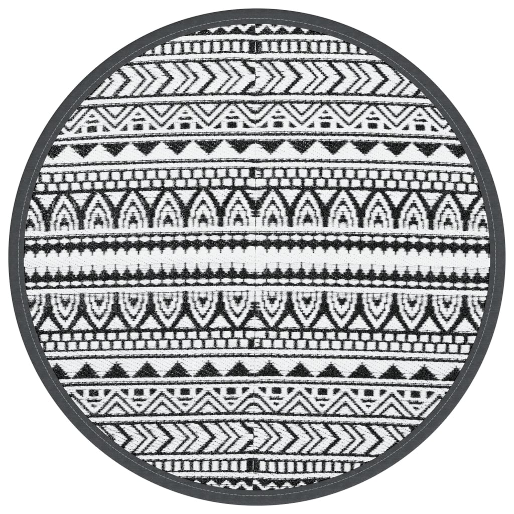 Vidaxx Outdoor-Teppich Arakil ø 200 cm Polypropylen schwarz