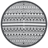 Vidaxx Outdoor-Teppich Arakil ø 200 cm Polypropylen schwarz
