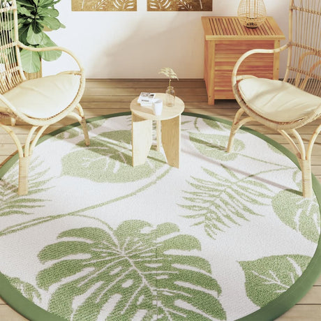 VidaXL Outdoor-Teppich Ø200 cm Polypropylen grün