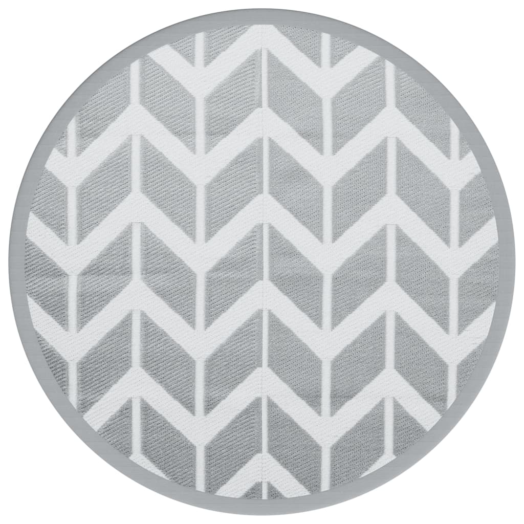 VidaXL outside rug arakil Ø120 cm pp gray