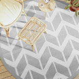 Vidaxx Outdoor-Teppich Arakil ø 200 cm Polypropylen grau