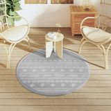 VidaXL outside rug arakil Ø120 cm pp gray