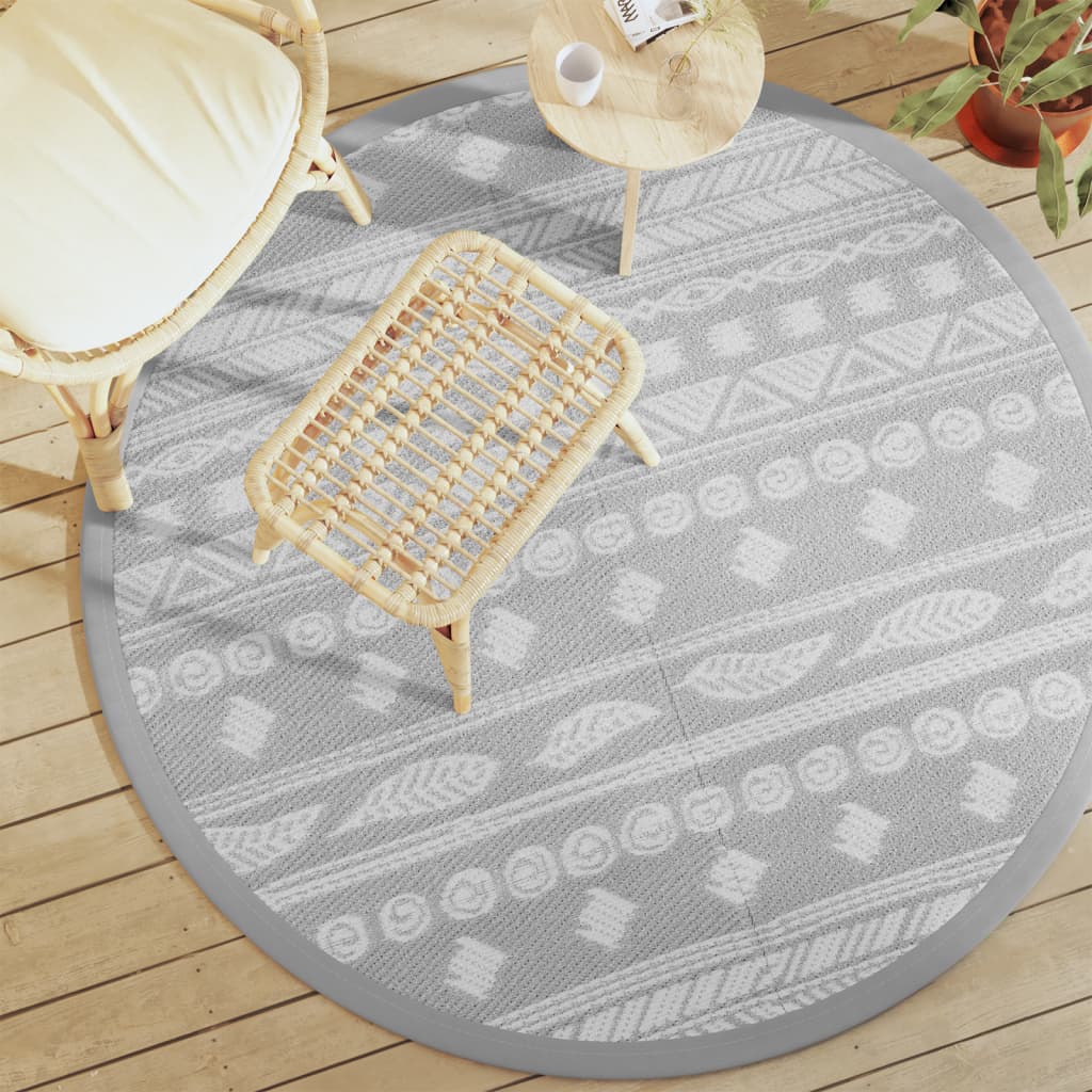 Vidaxx Outdoor-Teppich Arakil ø160 cm Polypropylen grau