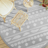 Vidaxx Outdoor-Teppich Arakil ø 200 cm Polypropylen grau