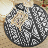 VidaXL outside rug arakil Ø160 cm polypropene black