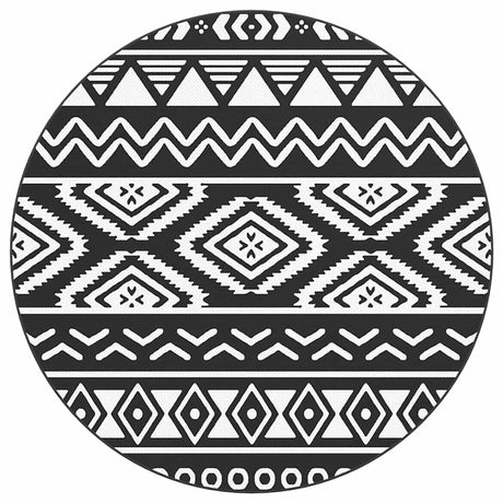 Vidaxx Outdoor-Teppich Arakil ø 200 cm Polypropylen schwarz