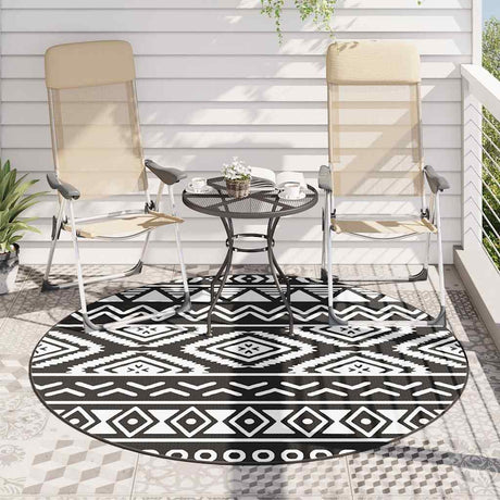 Vidaxx Outdoor-Teppich Arakil ø 200 cm Polypropylen schwarz