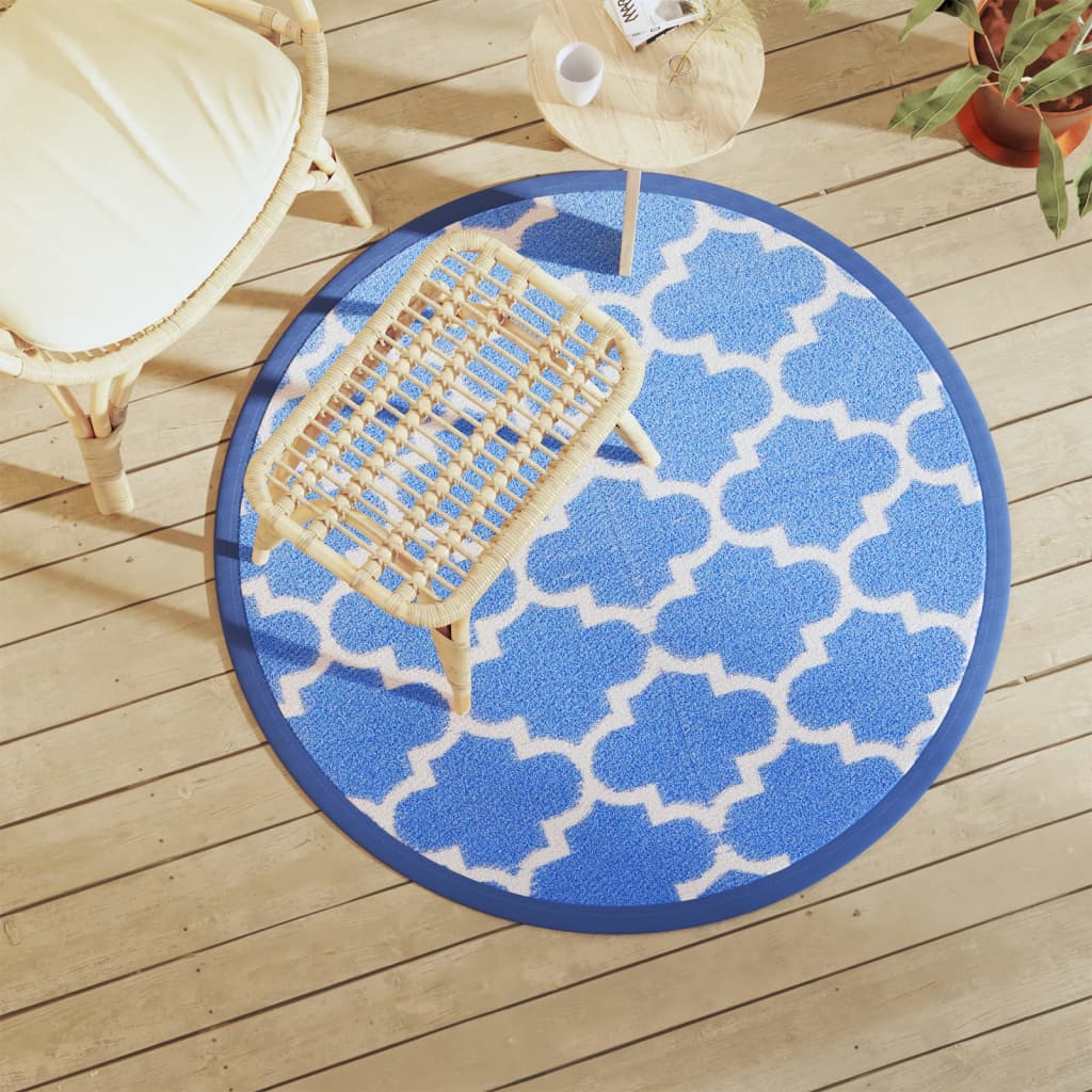 Vidaxx Outdoor-Teppich Arakil ø120 cm Polypropylen blau
