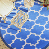 Vidaxx Outdoor-Teppich Arakil ø 200 cm Polypropylen blau
