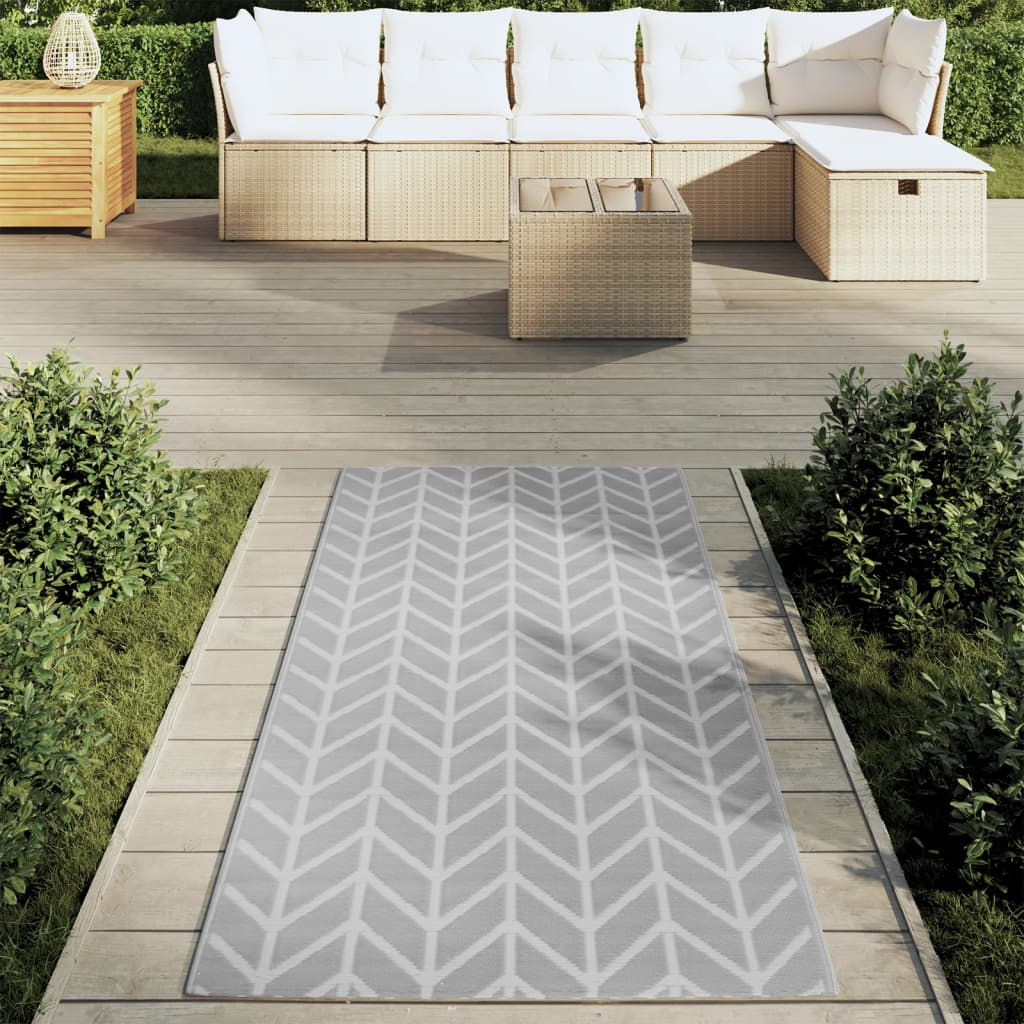 Vidaxl outside rug Arakil 80x150 cm pp gray