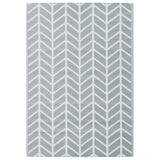 Vidaxl afuera de la alfombra Arakil 160x230 cm pp gris