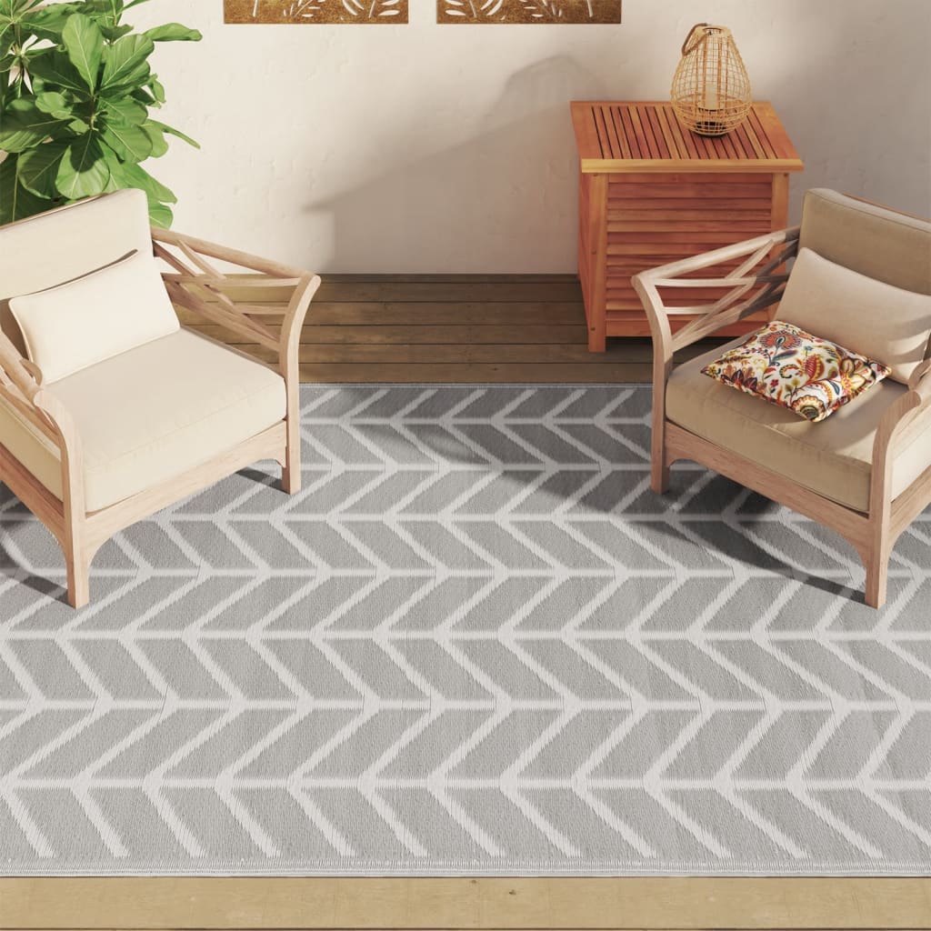 Vidaxl Outside Rug Arakil 160x230 cm Pp Grey