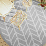Vidaxx Outdoor-Teppich Arakil ø 200 cm Polypropylen grau