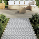 Vidaxl buitenkleed arakil 120x180 cm pp grijs